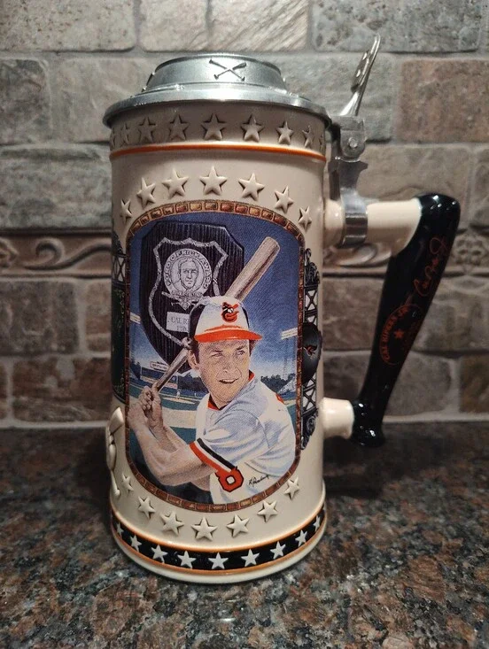 Cal Ripken Jr. 1982 Rookie Of The Year Longton Crown Collectible Beer Stein