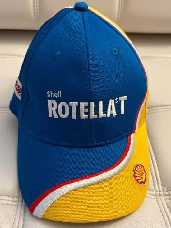 Kevin Harvick Rotella Shell Blue & Yellow Racing Hat