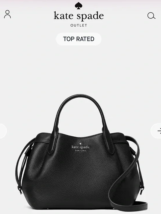 Kate Spade Black Pebbled Leather Dumpling Satchel Bag