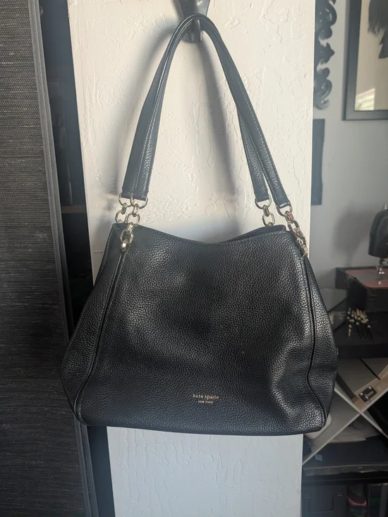 Kate Spade Black Leather Shoulder Bag