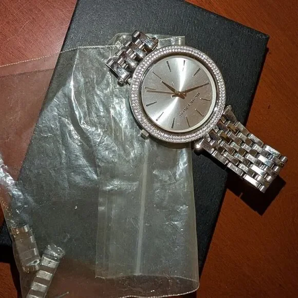 MICHAEL Michael Kors Silver Watch with Crystal Accents