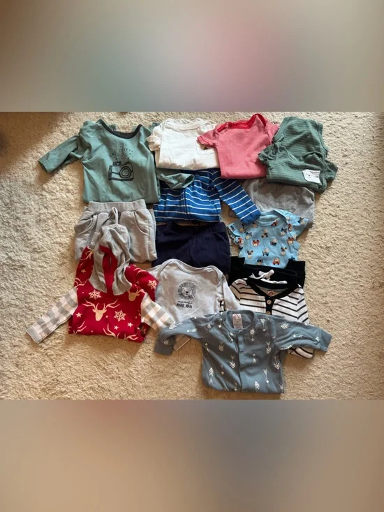 14 piece baby boy clothes lot 3-6 m