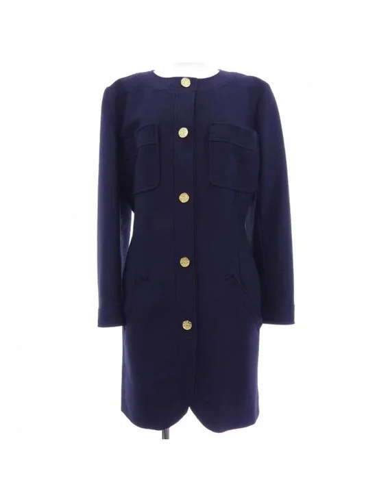 Chanel Vintage Coat Navy
