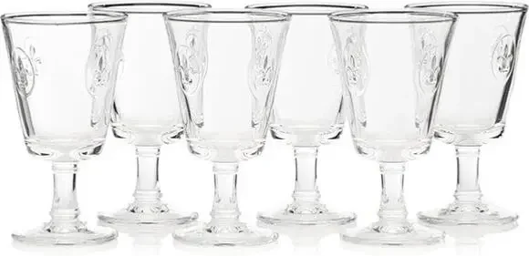 La Rochere Fleur De Lys Wine Glasses ~ Set of 6 ~ NEW