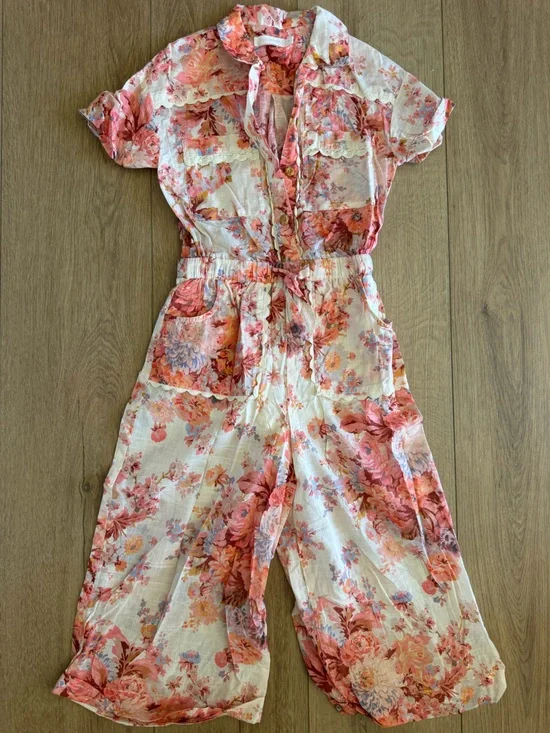 Zimmermann Kids Floral Jumpsuit