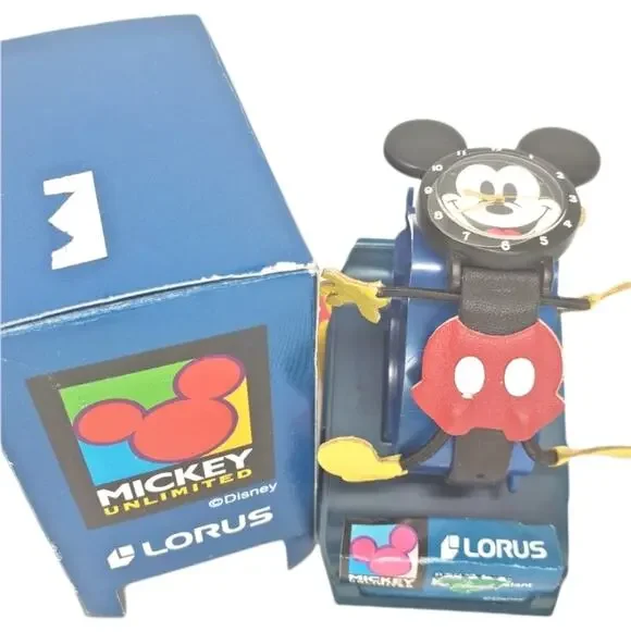 Disney X Lorus Mickey Mouse Vintage Full Body Watch NOS