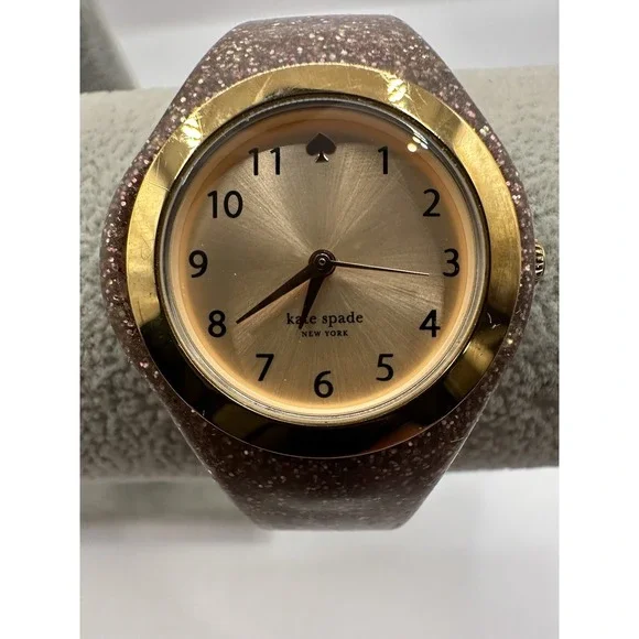 Kate Spade New York Womens Rumsey New Battery Pink Glitter‎ KSW1222 31MM 7.5