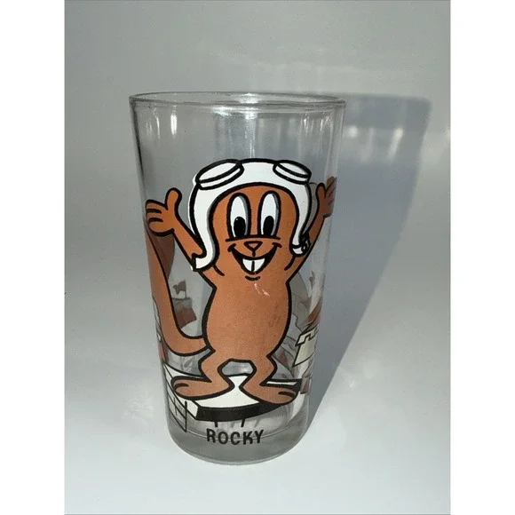 Vintage 70's Rocky Squirrel — Pepsi Collector Series Glass