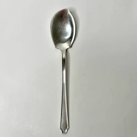 Vintage 1847 Rogers Bros Ancestral Silverplate JELLY SERVER 7” Rare 1‎ Spoon