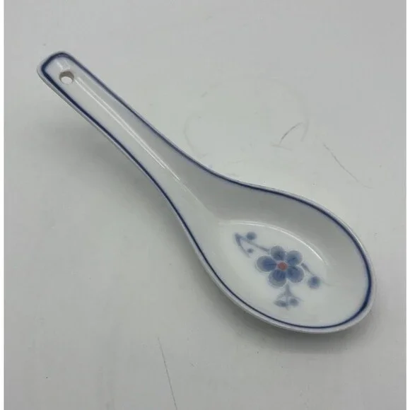 Chery's Jade Porcelain Rice Soup Spoon