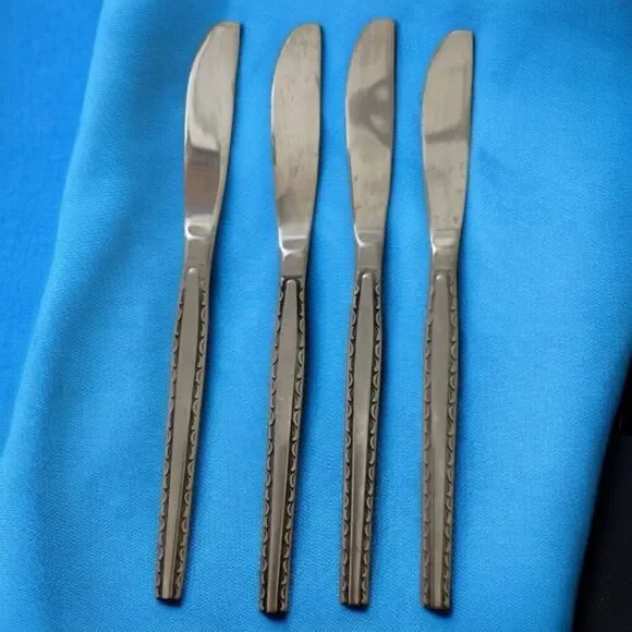 4 Rogers‎ Regina Ensenada Knife Set Knives Flatware Stainless Steel Korea MCM