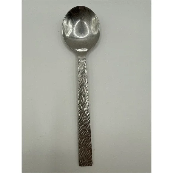 Mikasa Country Manor Flatware Single Teaspoon Vintage Replacement Woven Stitched