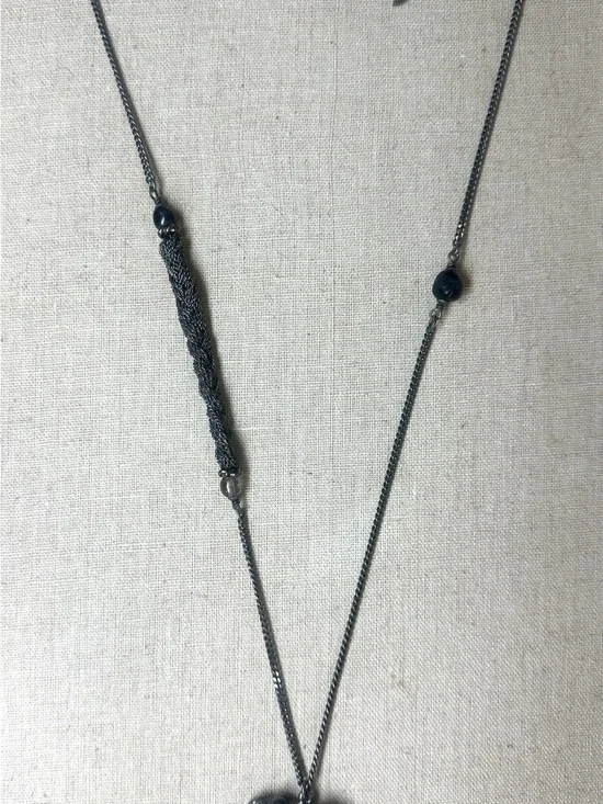 CHANEL Ruthenium and Pearl Bead 2005 Necklace 05P