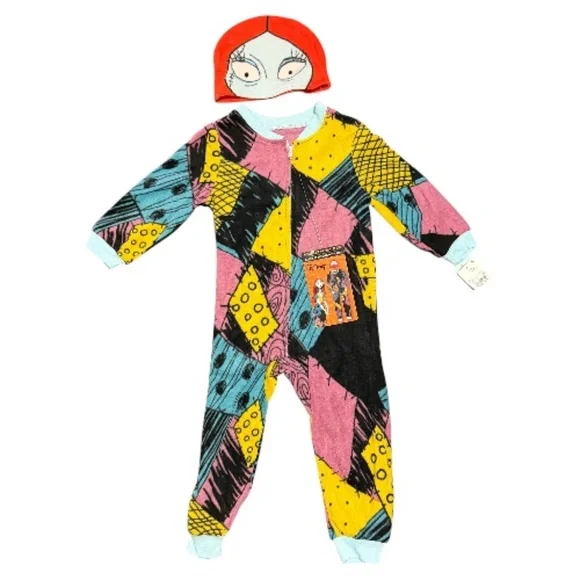 NWT Nightmare Before Christmas Sally Pajama set with hat size 2T