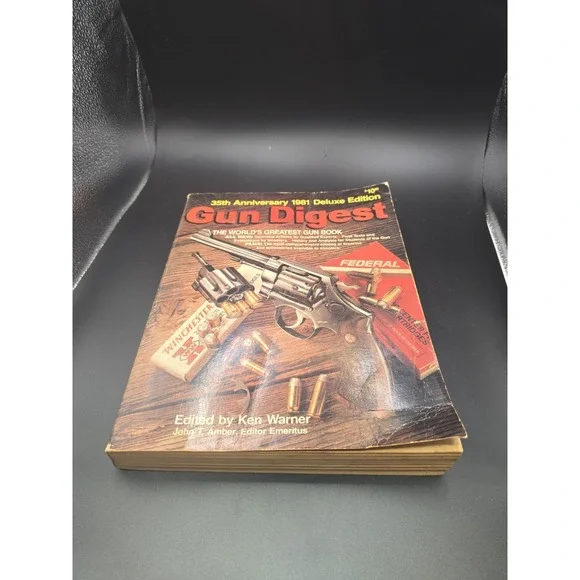 Vintage GUN DIGEST 1981 Deluxe Edition paperback book guns hunting shooting ammo