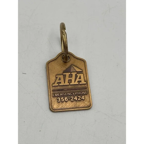 Vintage American‎ Homeowners Association Mailbox Tag Brass Keychain
