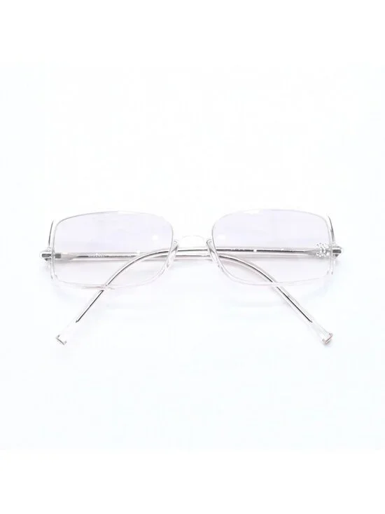 Chanel Sunglasses Eyewear CC Logo Rhinestone Clear Gray