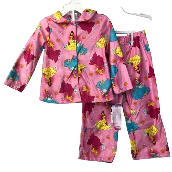DISNEY PRINCESS FLEECE PAJAMA SETS SIZE 3T‎ NWT
