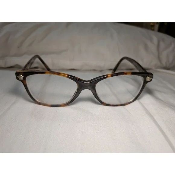 Versace Eyeglasses Frames 3153 944 Brown Tortoise 51-16-135 Italy Women Designer