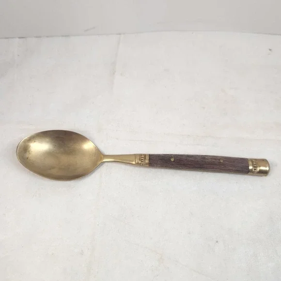 Pottery Barn antique‎ bronze rosewood flatware Table Spoon thailand