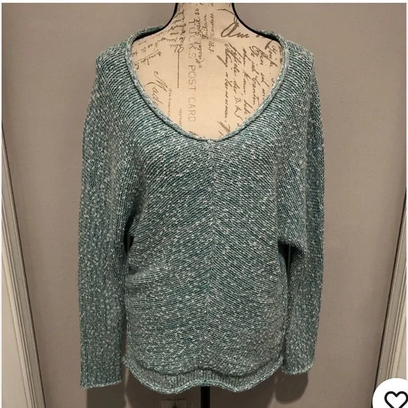 Free People Bright Lights V-Neck Marbled Sweater