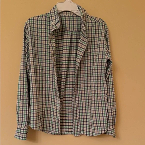 Southern Tide Multicolor Plaid‎ Shirt Jacket Sz M(10-12)
