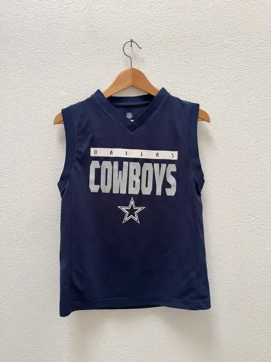 NFL Youth Dallas Cowboys Dak Prescott #4 Sleeveless Jersey Tank Top Size M 10/12