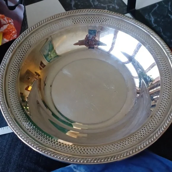 FB Rogers Silver Co Large Bowl, 10.25