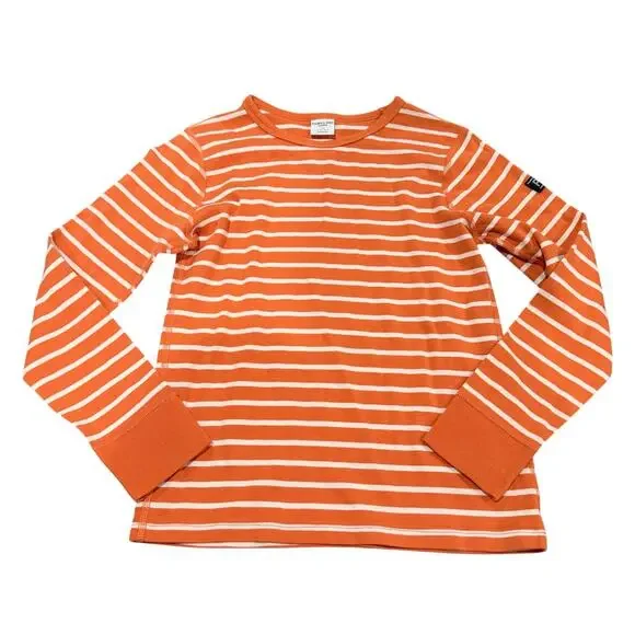 Polarn O. Pryet Orange Striped Long Sleeve 9-10 years