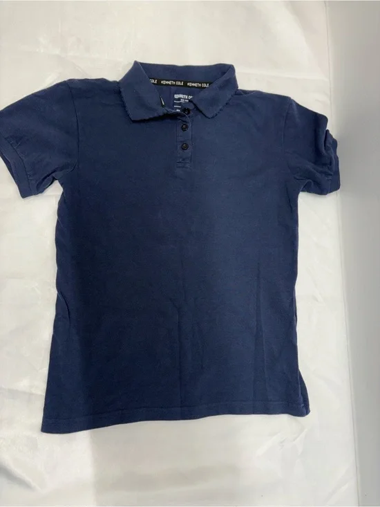 Kenneth Cole Kids Navy Polo Shirt school uniform girls size 14 (large)