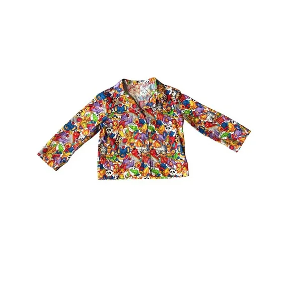 Vintage‎ 90s Maximalist Animal Orchestra Childs Top
