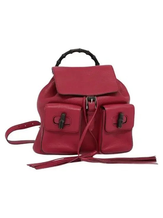 Gucci Bamboo Backpack Leather Outlet #343968G68B