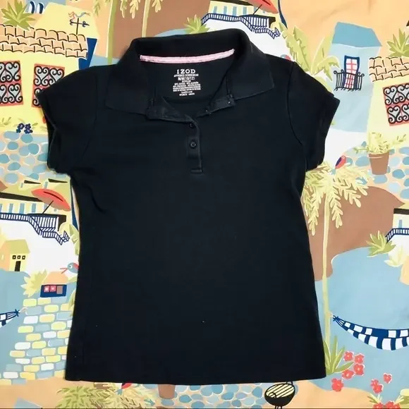 IZOD uniform polo girls‎ size M (10/12) navy blue