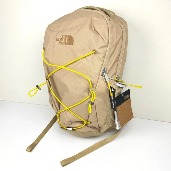 The North Face Women's Jester Backpack 27L Tan Yellow Bungee Laptop Bag NWT