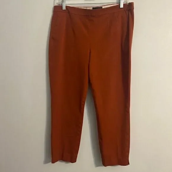 J. Crew Burnt Orange Martie crop pants, size 12