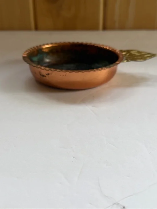 Hammered Copper Ashtray/trinket Dish