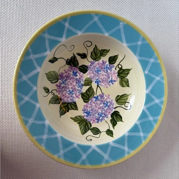 Jay Import Company Hydrangea Serving Dish Bowl 13 Inches