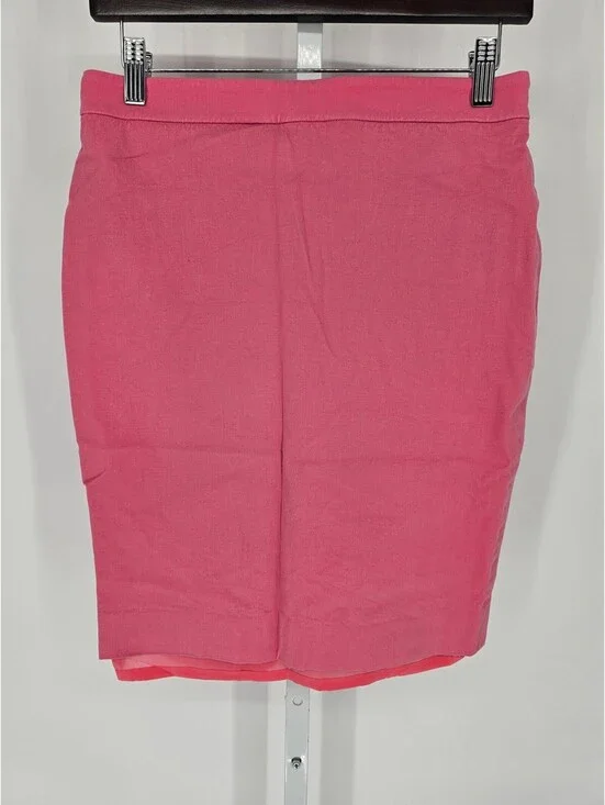 J Crew Womens Sz 4 No 2 Pencil Skirt Bubblegum Pink Preppy Knee Length