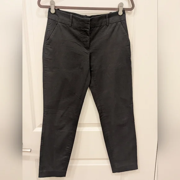 J.Crew Black Cafe Capri Pants