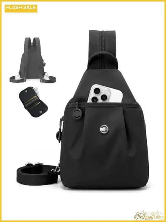 3-in-1 Convertible Sling Backpack Anti-Theft Crossbody Bag with Wallet Oxford