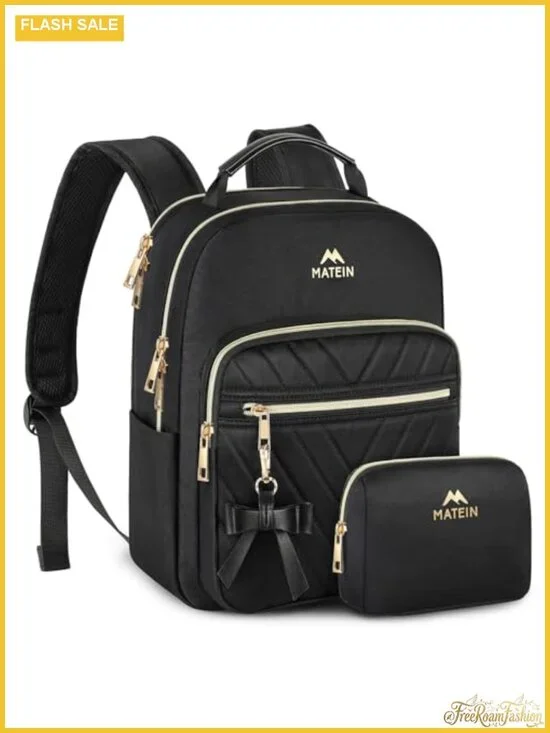 MATEIN Mini Backpack for Women, Stylish Daypack Purse, Black