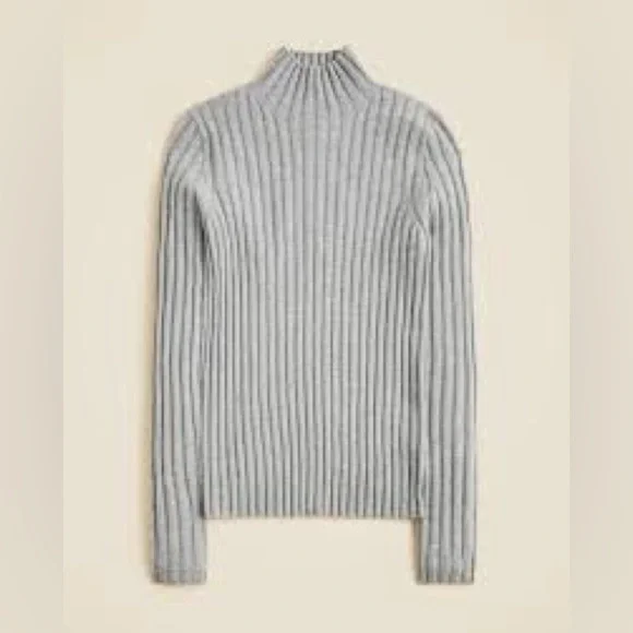 J Crew Wide-rib cashmere turtleneck sweater CO326