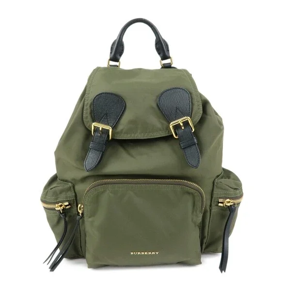 Burberry Nylon Backpack Khaki Green