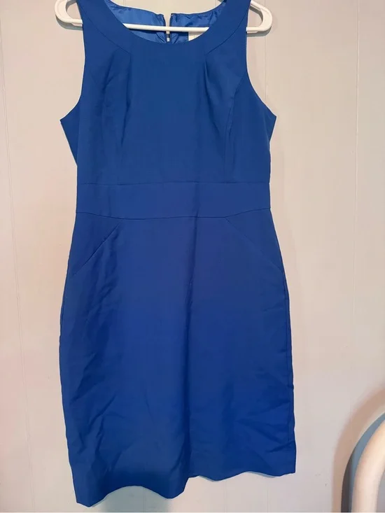 J. Crew Sleeveless Sheath Dress in Royal Blue