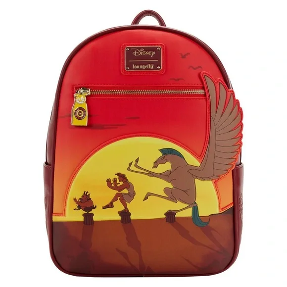 Loungefly Disney Hercules 25th Anniversary Sunset Mini Backpack NWT