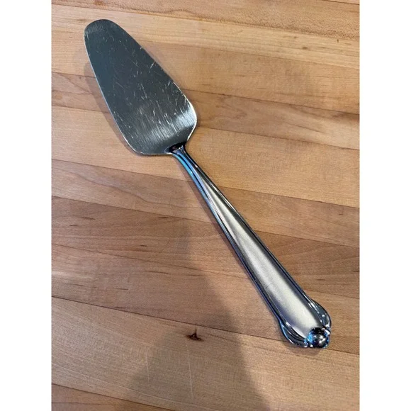 Mikasa French Countryside Stainless Steel Pie Cake Server Silver Serving Tool