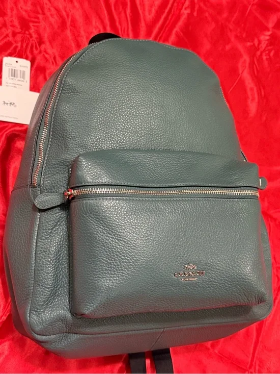 WOW POSHMARK - Authentic NWT Coach Pebbled Leather Turquoise Backpack