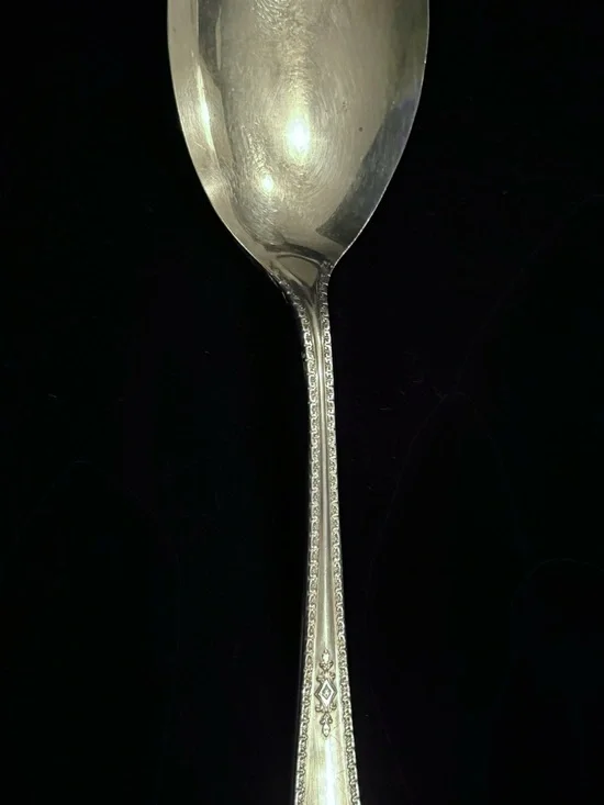 Antique 1929 Silver-plated “Berkeley” Salad Serving Fork from Wm. A. Rogers