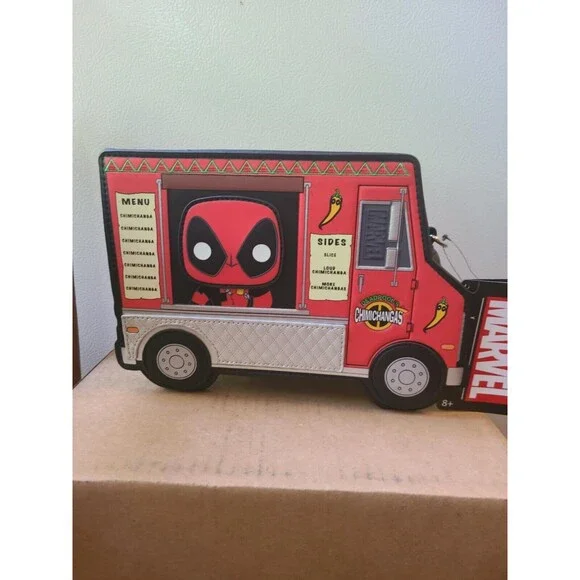 Loungefly Marvel Deadpool Pop! Chimichanga Truck Crossbody Bag SUPER CUTE
