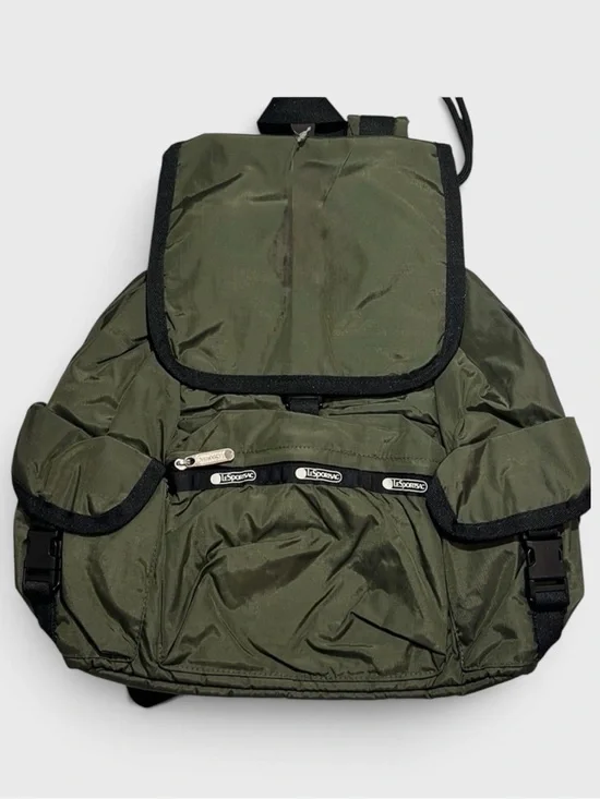 830 LeSportsac Wayfarer Lightweight Nylon Backpack - Loden Green